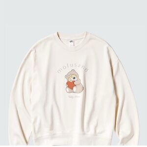 Uniqlo mofusand UT Graphic Sweatshirt cream size xl